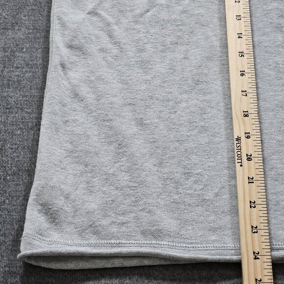 Lisa Todd Sweater Women 2X Gray Roll Neck Cuff Cotton Linen Blend Preppy Boho LS - Picture 8 of 16